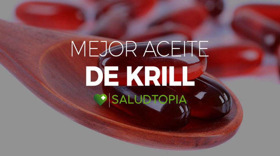 Cuchara de madera con pastillas del mejor aceite de krill